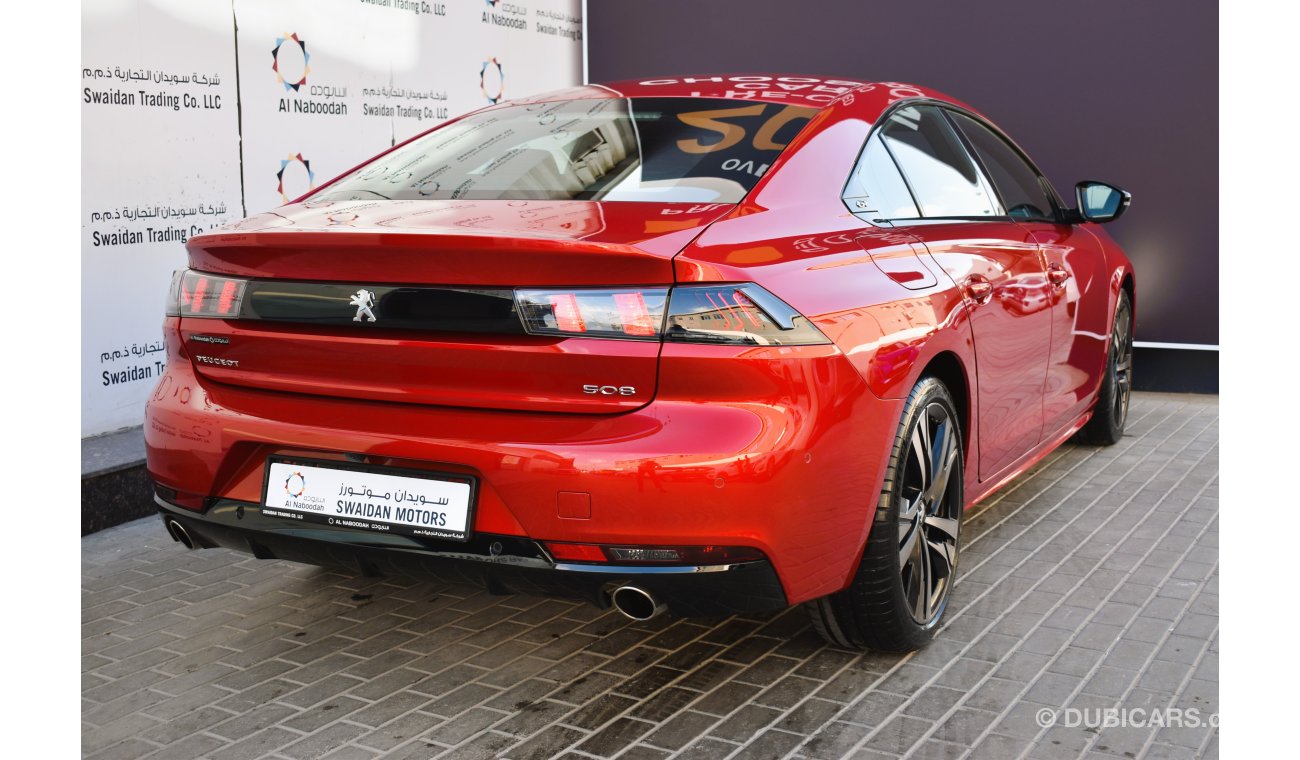 بيجو 508 AED 1839 PM | 1.6L GT GCC AGENCY WARRANTY UP TO 2027 OR 100K KM