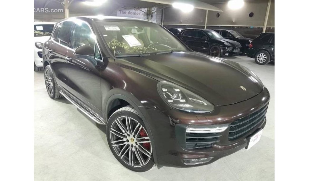 بورش كايان توربو PORSCHE CAYENNE TURBO 4.8L 2016 SPORTS CHRONO PACKAGE WITH PDLS, AIR SEATS, SEAT AND STEERING HEATER