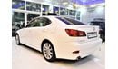 لكزس IS 300 ( ONLY 87000 KM & With SERVICE HISTORY ) Amazing Lexus IS 300 2008 Model!! in White Color! GCC Specs