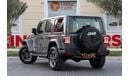 جيب رانجلر Unlimited Sahara 3.6L Jeep Wrangler Unlimited Sahara 2023 GCC under Agency Warranty with Flexible Do