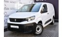 بيجو بارتنر AED 879 PM | K9 VAN 1.6L MT DIESEL 2023 GCC AGENCY WARRANTY UP TO 2028 OR 100K KM