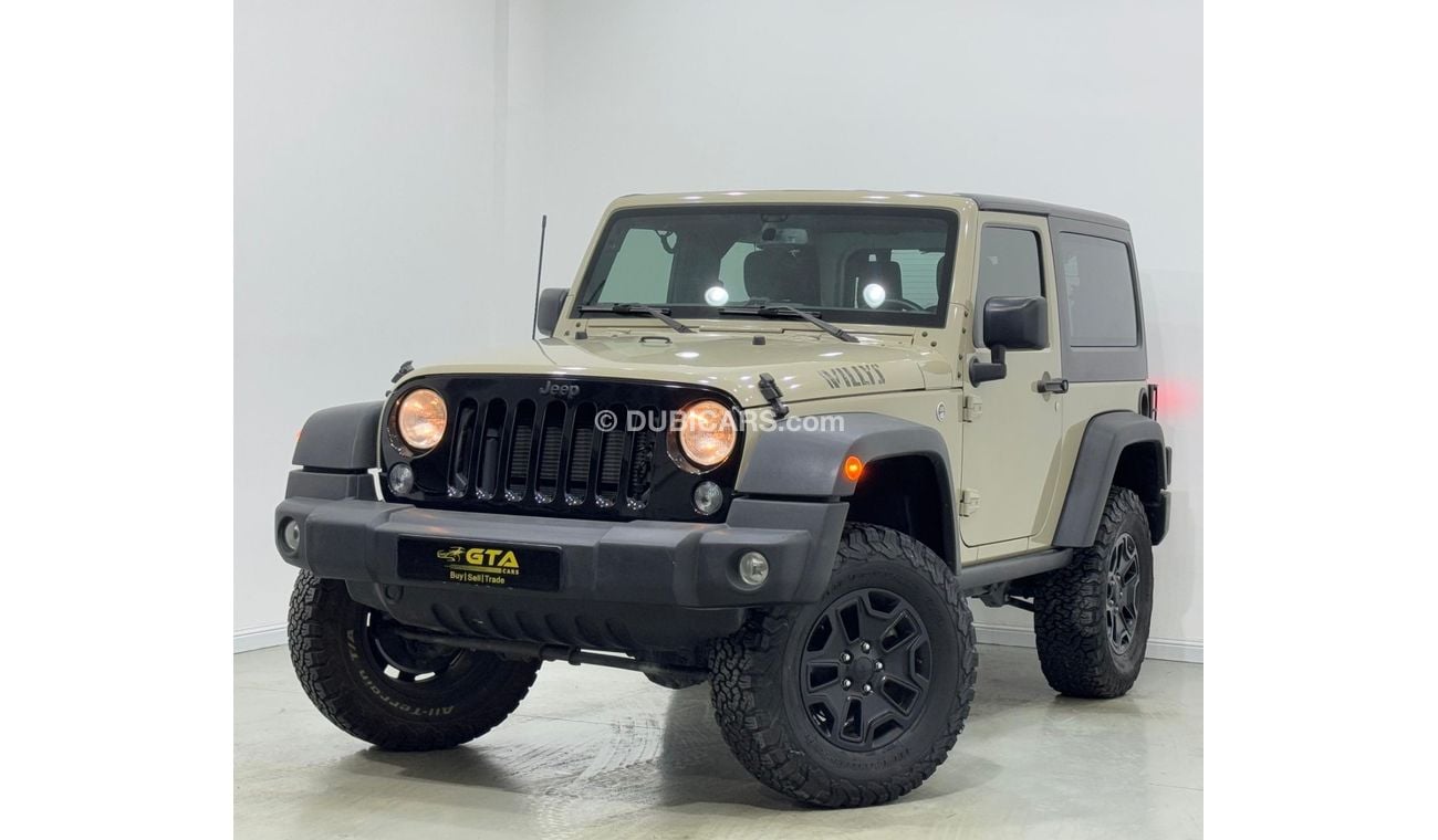 Jeep Wrangler Willys Wheeler 3.6L A/T (3 Door) 2017 Jeep Wrangler Willys Wheelers, Warranty, Full Jeep Service His