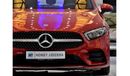 Mercedes-Benz A 250 EXCELLENT DEAL for our Mercedes Benz A250 ( 2019 Model ) in Red Color GCC Specs