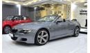 بي أم دبليو M6 EXCELLENT DEAL for our BMW M6 Convertible ( 2008 Model ) in Gray Color American Specs