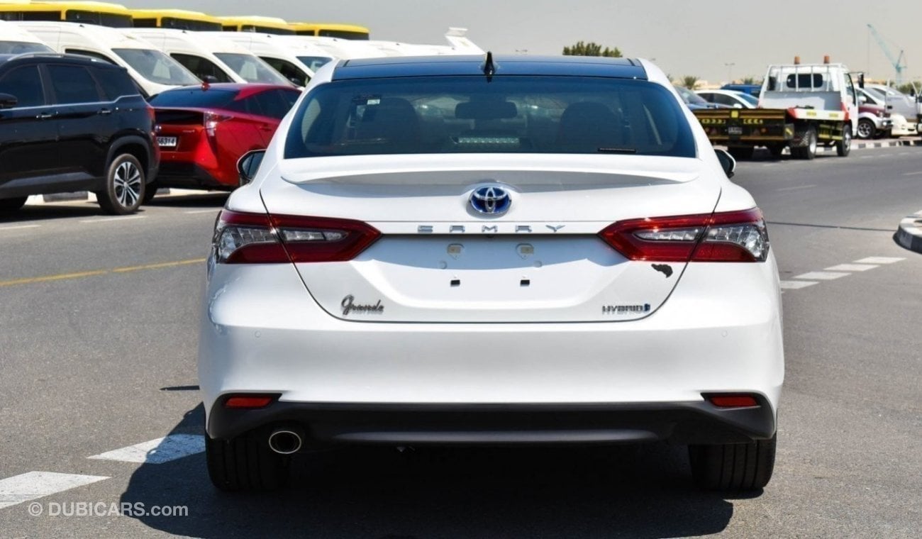 Toyota Camry For Export Only !Brand New Toyota Camry Grande Hybrid CAM25-GRNDH 2.5L | White/Tan | 2023 |