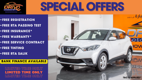 Nissan Kicks UNDER WARANTY 930X60 MONTHLY ONLY GCC SPEC EXCELENT CONDITION TWO YEARS WARANTY