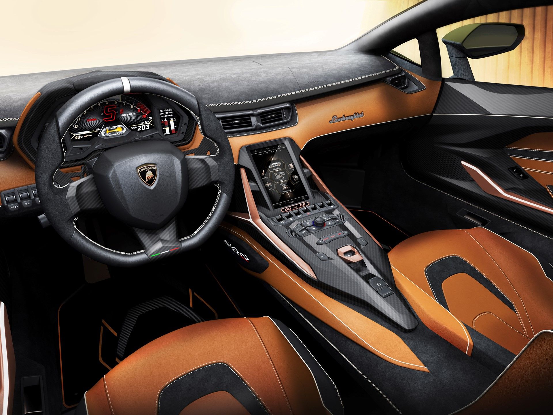 Lamborghini SIAN interior - Cockpit