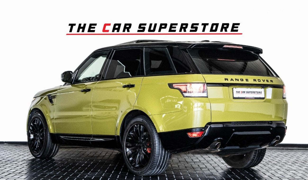 لاند روفر رينج روفر سبورت (آخر) 2015 - RANGE ROVER SPORT - GCC - V6 - PISTACHIO GREEN SPECIAL PAINT