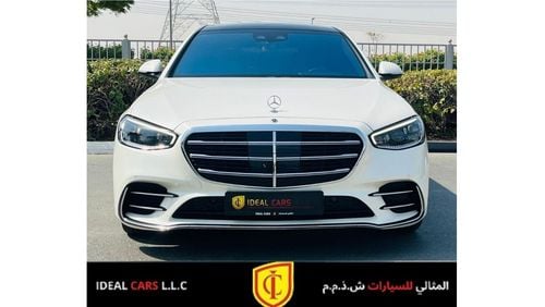 Mercedes-Benz S 500 4M MERCEDES S500 GCC SPECS YEAR 2021 UNDER WARRANTY & FULL SERVICE HISTORY FLEXIBLE DOWN PAYMENT EMI