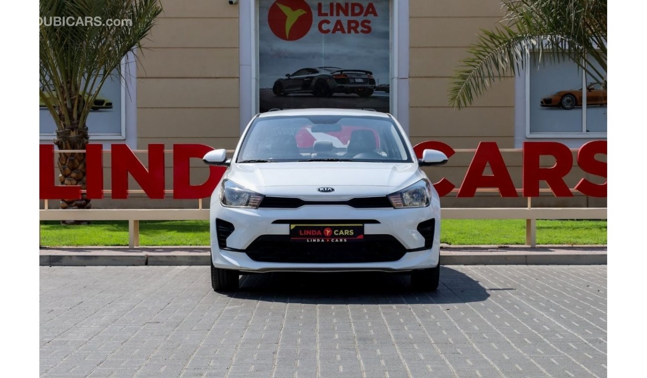 كيا ريو Kia Rio 2021 GCC under Agency Warranty with Flexible Down-Payment/ Flood Free.