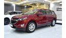 شيفروليه إكوينوكس EXCELLENT DEAL for our Chevrolet Equinox ( 2020 Model ) in Red Color GCC Specs