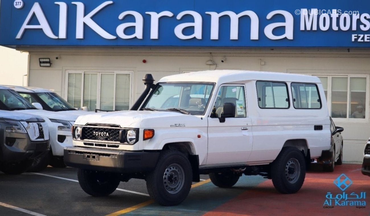 Toyota Land Cruiser Hard Top 2024 TOYOTA LC78 4.0L V6 HARD TOP 3 DOOR PETROL  White Color Exterior with Oak Color Interior BASIC