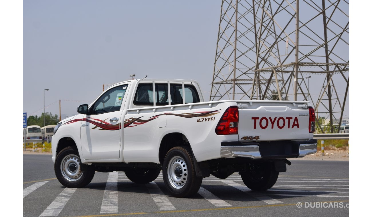 Toyota Hilux SINGLE CAB PICKUP 2.7L PETROL 4WD PWR MANUAL TRANSMISSION