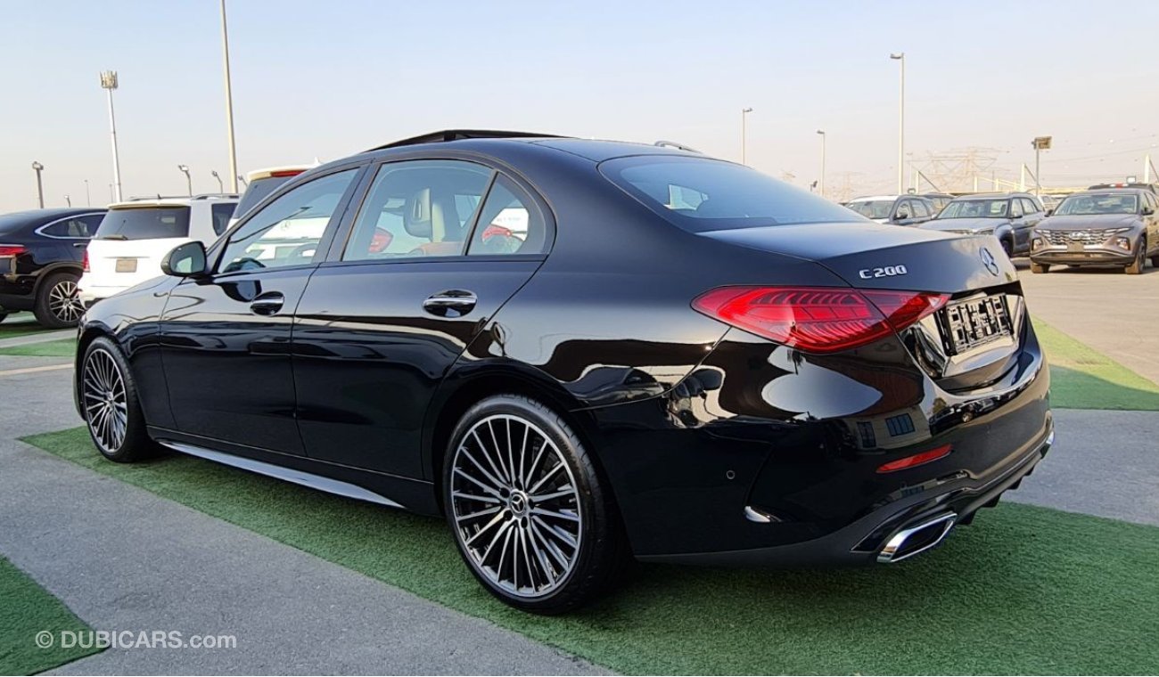 مرسيدس بنز C200 C200 AMG Black Edition, full specifications, new 2023.  Zero km.  3 years warranty