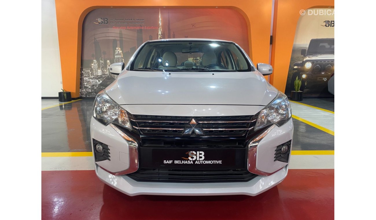 Mitsubishi Attrage AED 575 EMi @ 0% DP | Mitsubishi Attrage 2021 | GCC | 1.2L | FWD | Low Mileage