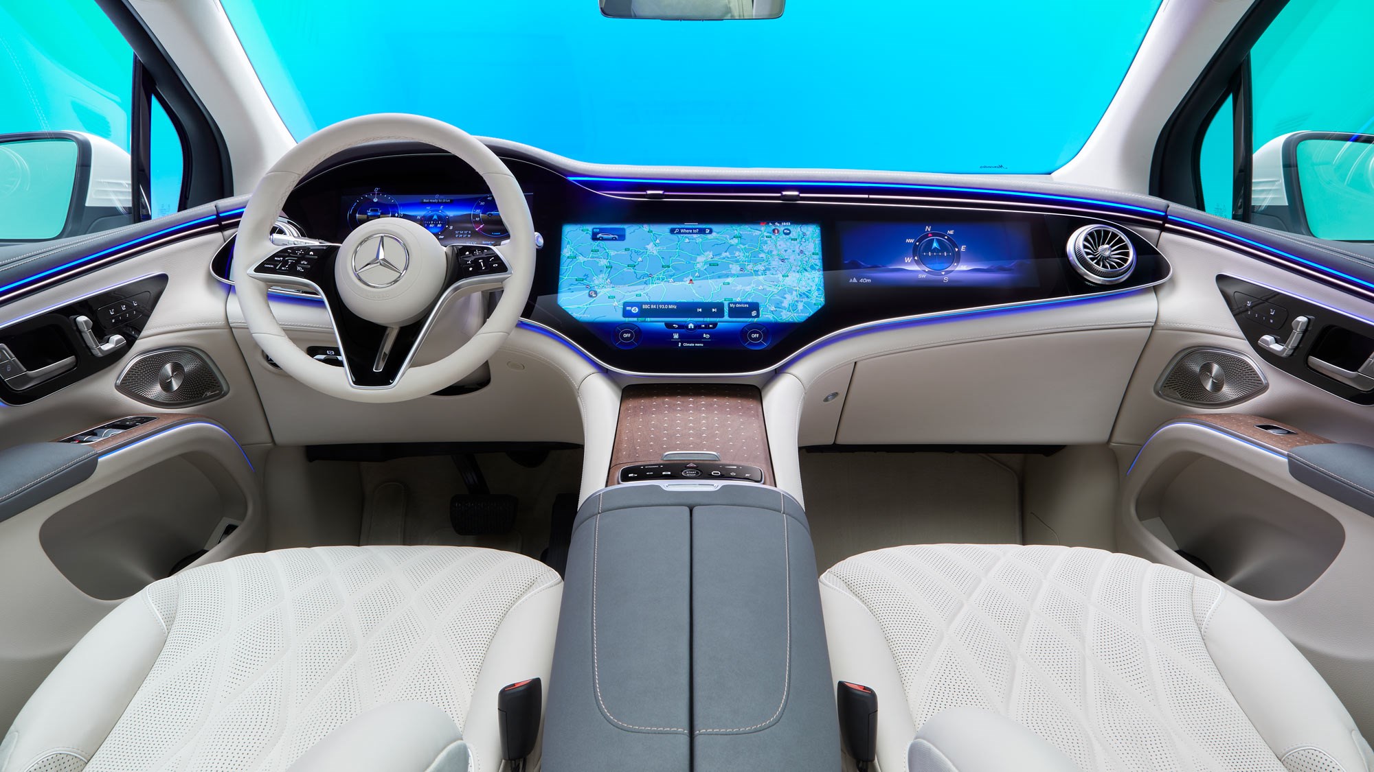 Mercedes-Benz EQS 450 SUV interior - Cockpit