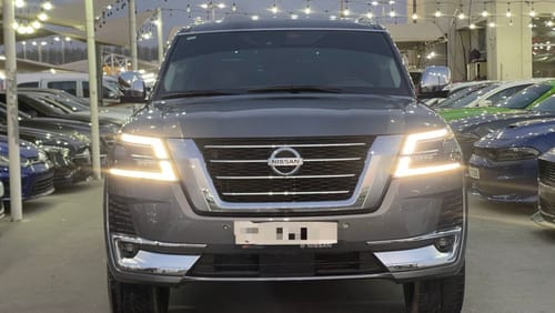 Nissan Patrol SE Platinum City 2020 model, Gulf, Full Option, Kamra number 5, agency key number 2, 6 cylinders, au