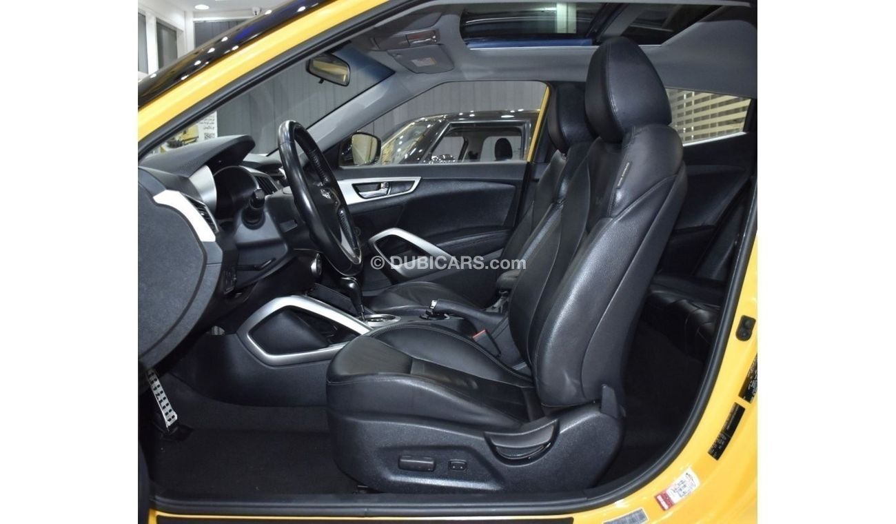 Hyundai Veloster EXCELLENT DEAL for our Hyundai Veloster ( 2015 Model ) in Yellow Color GCC Specs