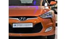 Hyundai Veloster ORIGINAL PAINT ( صبغ وكاله ) Hyundai Veloster 2013 Model!! in Orange Color! GCC Specs