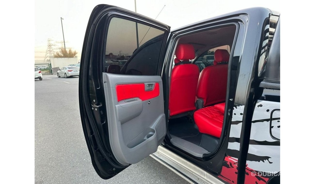 Toyota Hilux DOUBLE CABIN | PREMIUM SPORTS BAR WITH BASKET | 2009 | 2.7L PETROL | LHD | MANUAL | RED INTERIOR