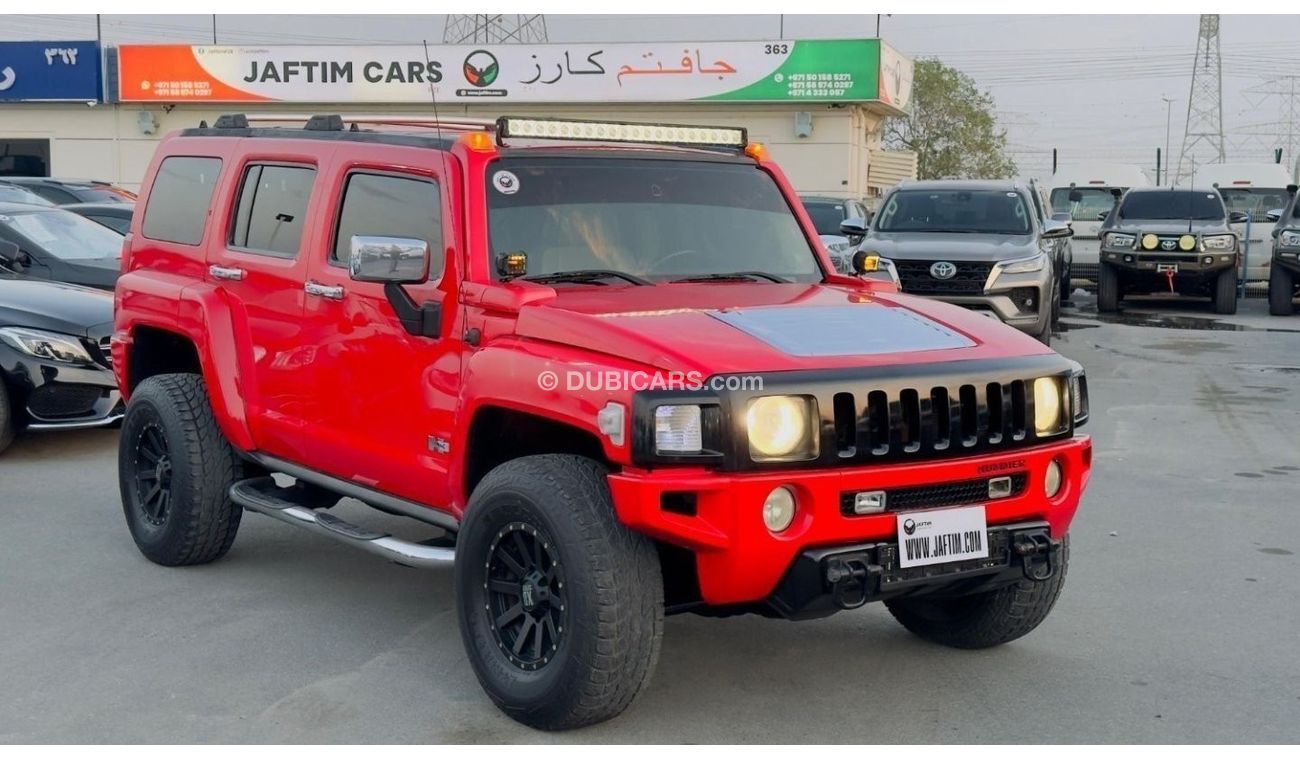 Hummer H3 2008 | LHD | LEATHER SEAT | SUNROOF | ROOF MOUNTED LED STRIP LIGHTS | BACK TIRE