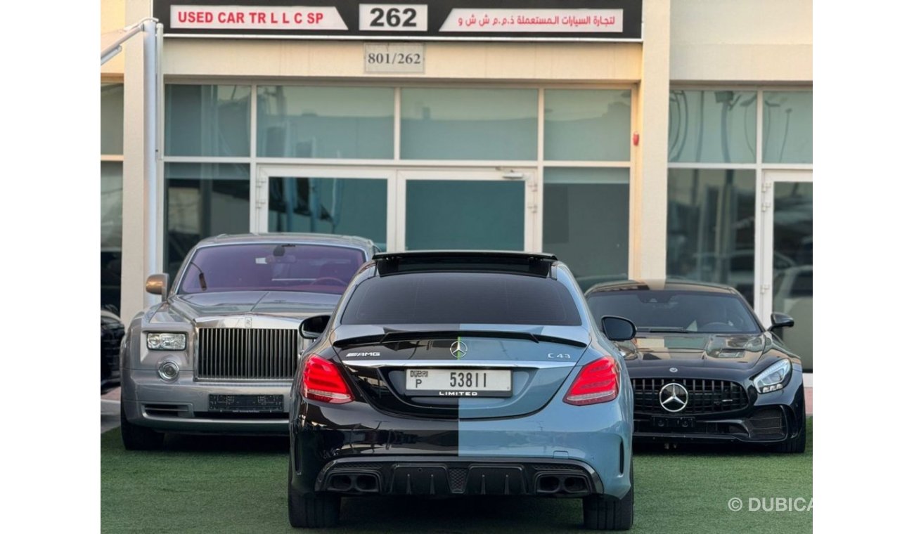 مرسيدس بنز C 43 AMG مرسيدس بنز C43 خليجي 2017 صبغ وكالة بحالة ممتازه بدون حوادث