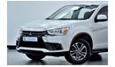 Mitsubishi ASX EXCELLENT DEAL for our Mitsubishi ASX ( 2019 Model ) in White Color GCC Specs