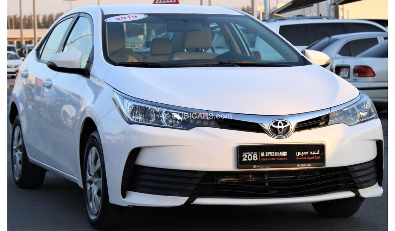 Used XLI Toyota corolla 2019 white GCC 1.6 excellent condition without ...