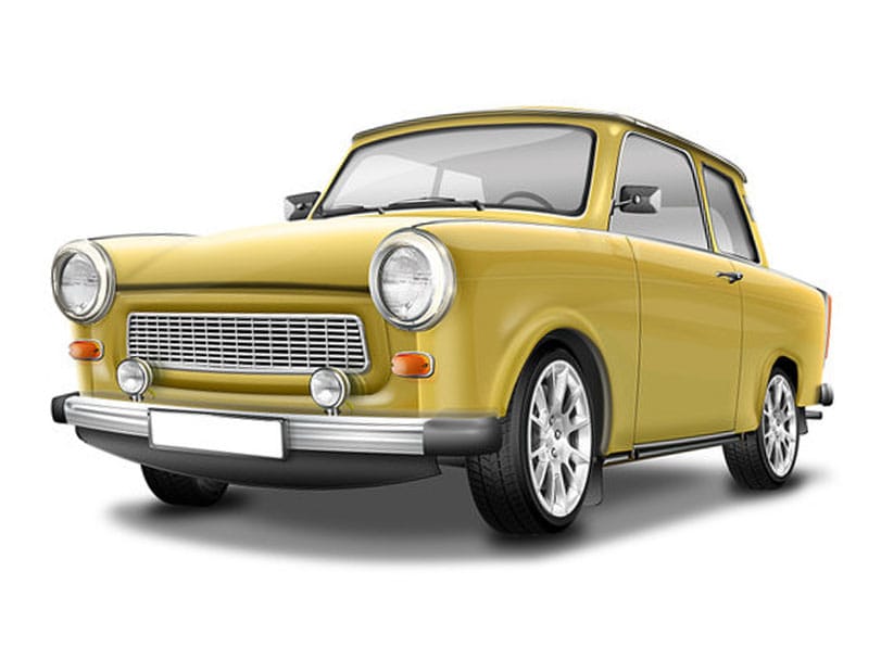 Trabant 601 cover - Front Left Angled