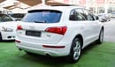 Audi Q5 Audi Q5 model 2009, GCC, panorama, white color, inside beige leather hatch, rear spoiler, sensors, c