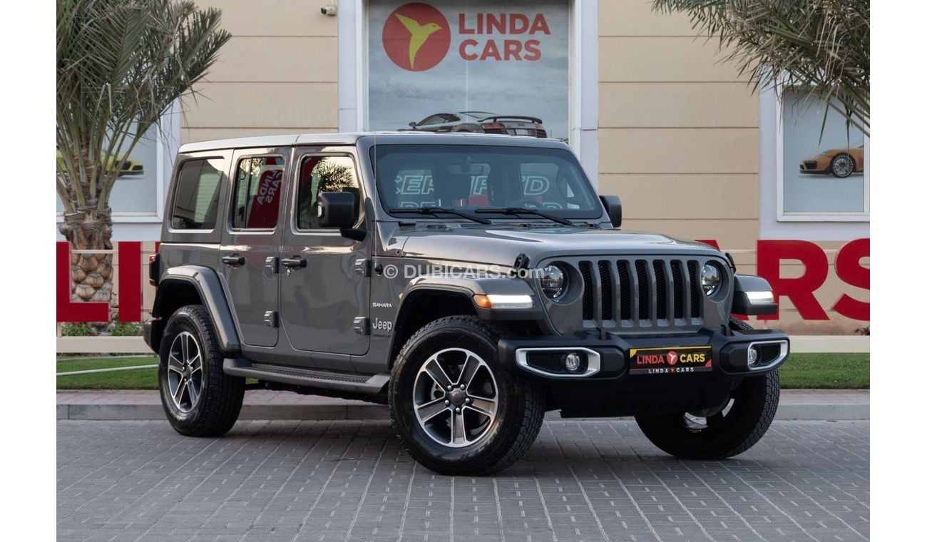 جيب رانجلر Unlimited Sahara 3.6L Jeep Wrangler Unlimited Sahara 2023 GCC under Agency Warranty with Flexible Do