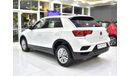 فولكس واجن T ROC EXCELLENT DEAL for our Volkswagen T-ROC ( 2021 Model ) in White Color GCC Specs