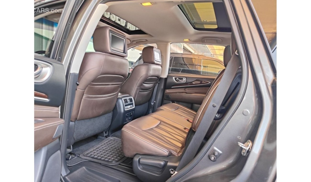 إنفينيتي QX60 AED 1,300 P.M | 2016 INFINITI QX60 LUXURY 3.5L | 7 SEATS | PANORAMIC VIEW | FULLY LOADED | GCC