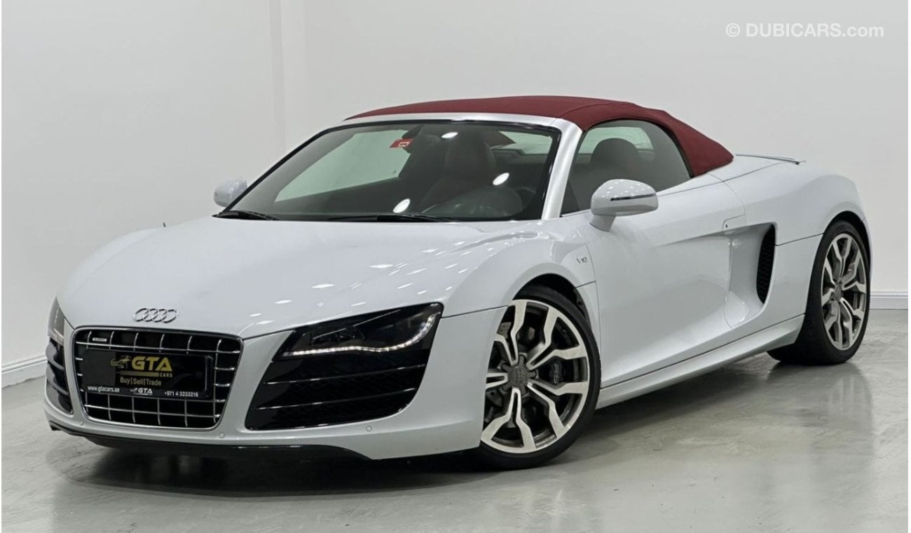 أودي R8 2012 Audi R8 Quattro V10 Spyder, Full Service History, Very Low Kms, GCC Specs