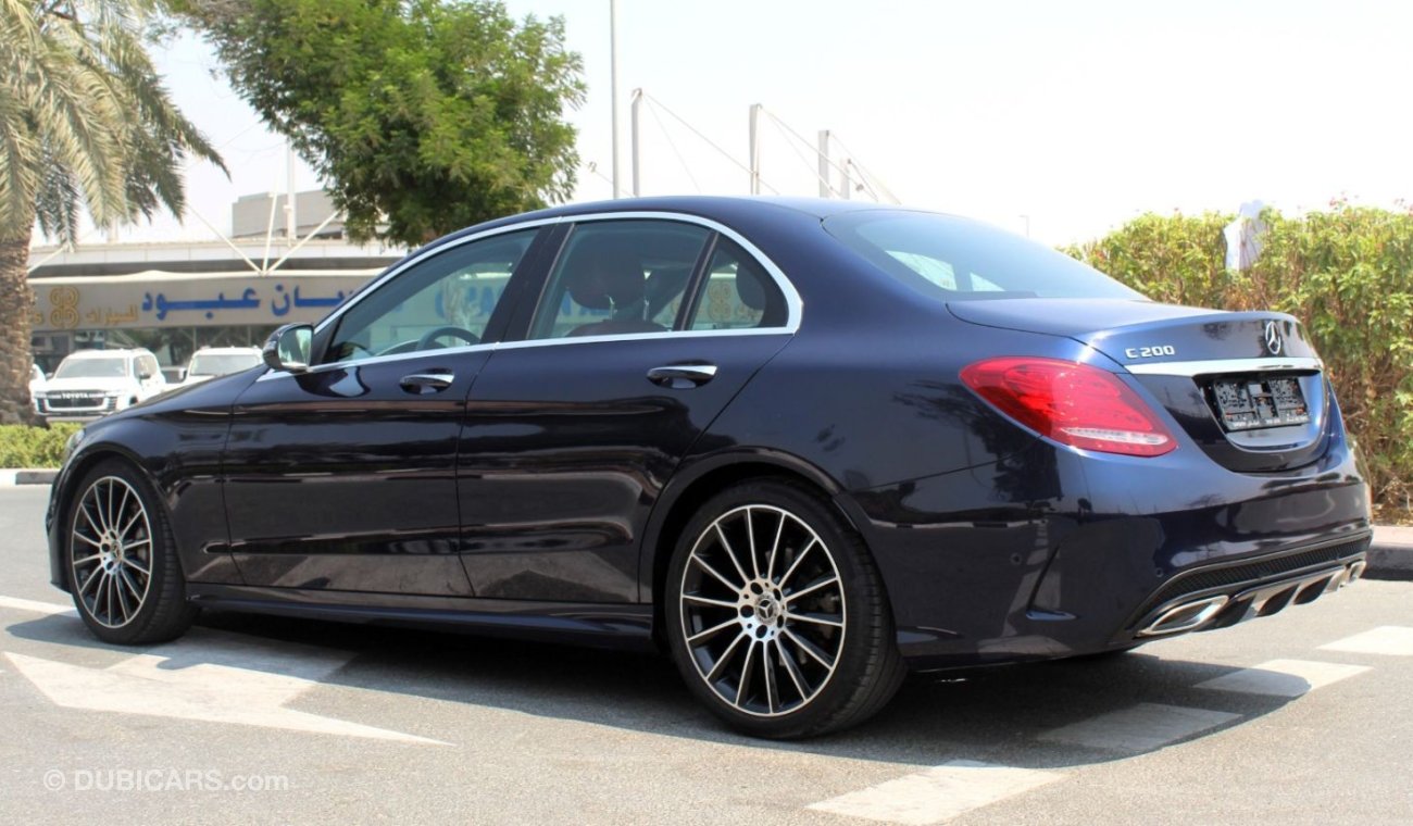 Mercedes-Benz C200 AMG Pack MERCEDES C200 AMG FULL OPTION 2018 GCC GARGASH LOW MILEAGE SINGLE OWNER IN MINT CONDITION