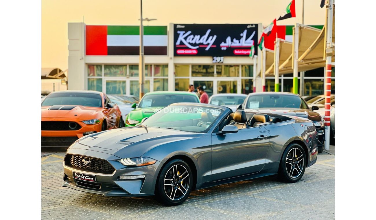 Ford Mustang EcoBoost Convertible | Monthly AED 1420/- | 0% DP | Blindspot | Touch Screen | Leather Seats | # 023