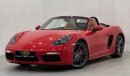 بورش بوكستر 718 2017 Porsche 718 Boxster S, Feb 2025 Porsche Warranty, Full Porsche Service History, Low Kms, GCC