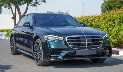 مرسيدس بنز S 580 Mercedes Benz S 580 Emerald green | 4Matic V8 | HUD | Pilot Seats Fully Loaded REAR AXLE STEERING |