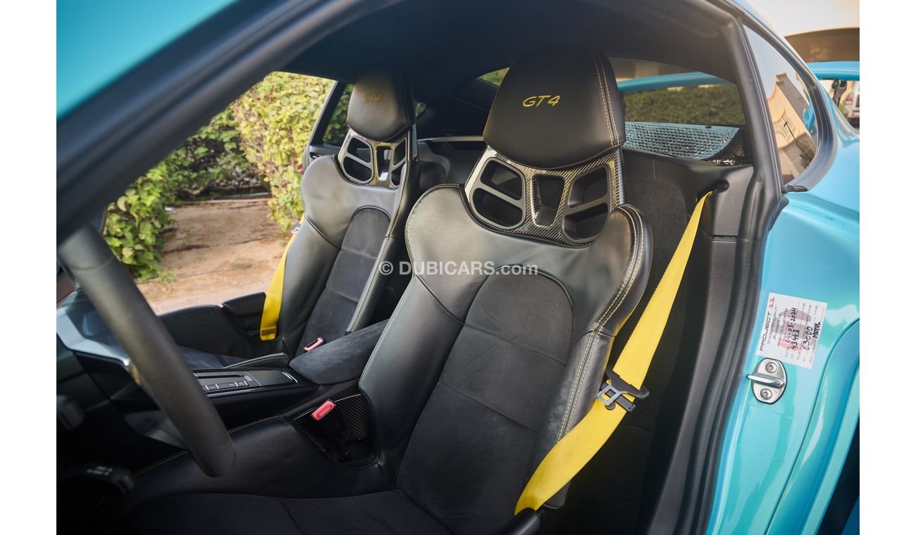 بورش كايمان 718 Porsche Cayman GT4 2016 - GCC, Sports Chrono, Carbon Bucket Seats, Manual Transmission