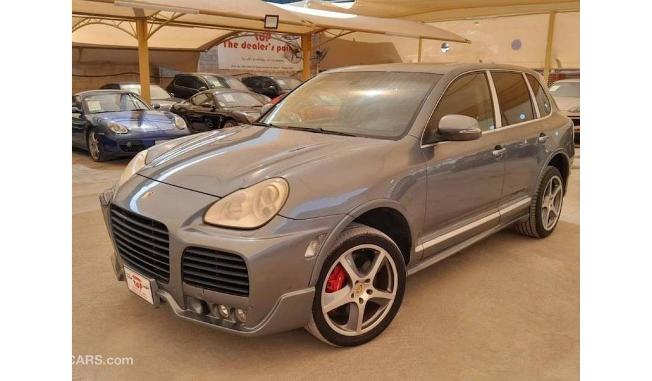 بورش كايان توربو PORSCHE CAYENNE TURBO 4.5L 2006 WITH SUNROOF, ELECTRIC LEATHER SEATS, T.V NAVIGATION AND MUCH MORE