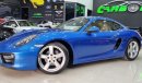 Porsche Cayman Std SUMMER PROMOTION PORSCHE CAYMAN 2016 GCC IN PERFECT CONDITION FULL PORSCHE SERVICE HISTORY FOR 1