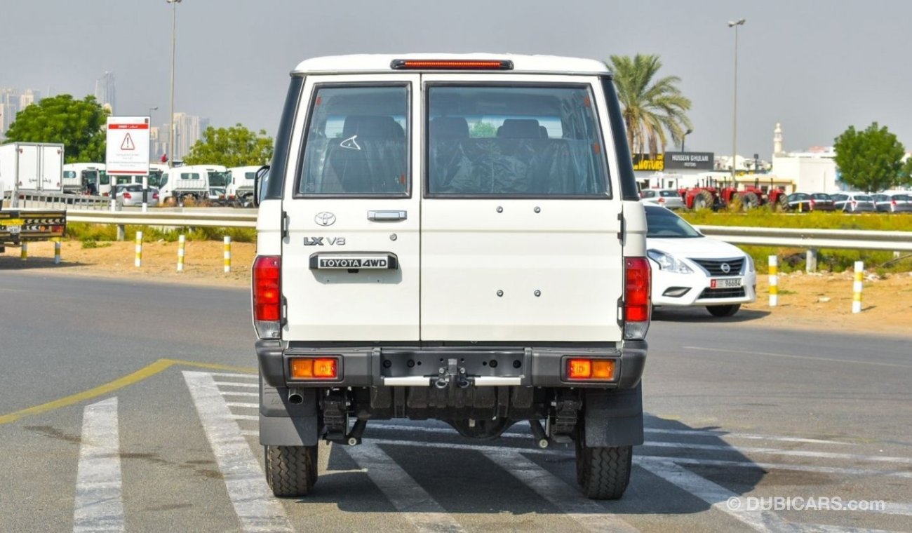 تويوتا لاند كروزر هارد توب Toyota Land Cruiser LC76 DSL 4.5L V8 | Hard Top | White | 2024 (Export)