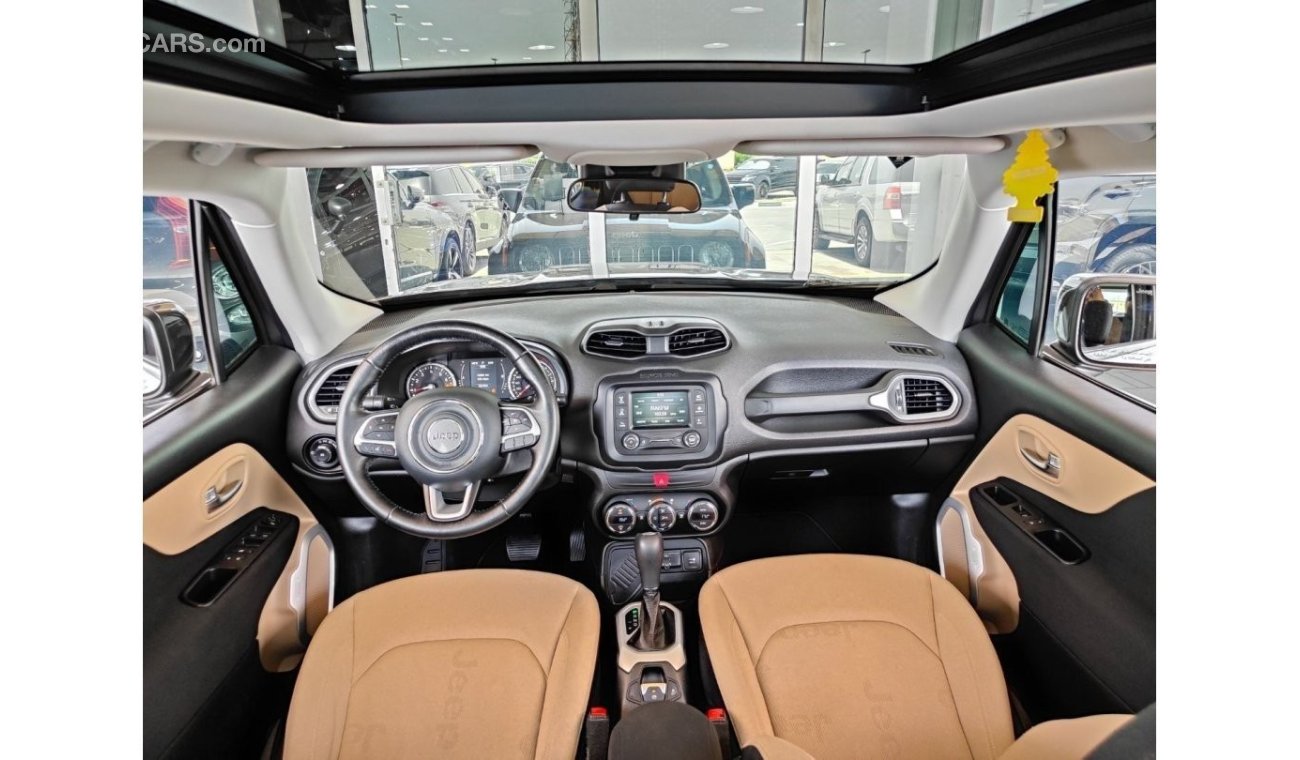 Jeep Renegade AED 850 P.M | 2017 JEEP RENEGADE MASTER LONGITUDE | UNDER WARRANTY | GCC | FULL PANORAMIC VIEW