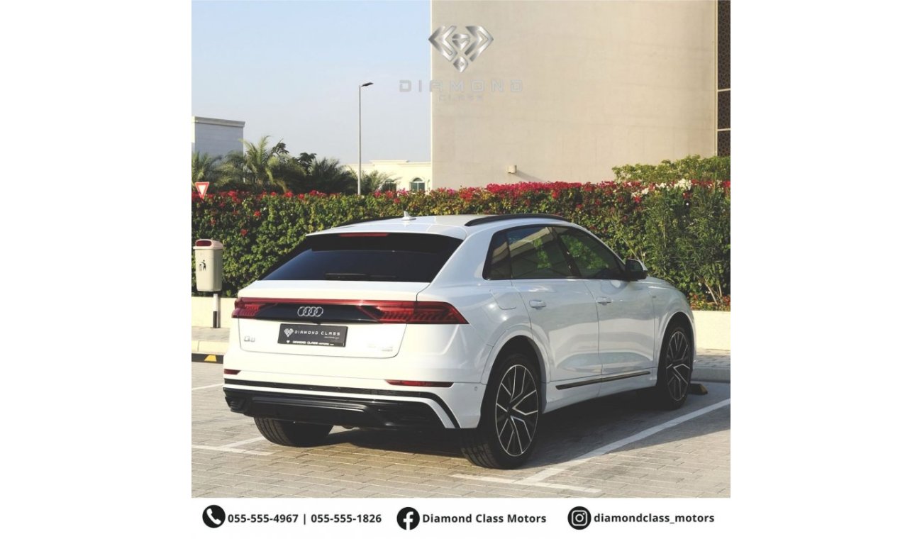 أودي Q8 55 TFSI quattro S-لاين اودي Q8 خليجي كامل المواصفات تحت الضمان و عقد صيانه بدون حوادث