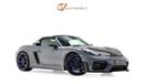 Porsche 718 Boxster 718 GT4RS Spyder Weissach - GCC - With Dealer Warranty