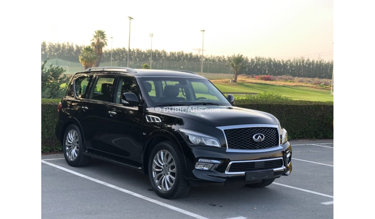 Infiniti QX80 MODEL 2015 GCC CAR PERFECT CONDITION INSIDE AND OUTSIDE FULL OPTION PANORAMIC ROOF LEATHER SEATS