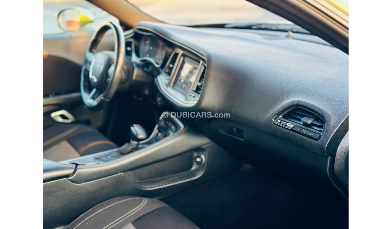 Dodge Challenger SXT 3.6L | Monthly AED 1400/- | 0% DP | Fog Lights | Touch Screen | Cruise Control | # 08618