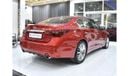 Infiniti Q50 EXCELLENT DEAL for our Infiniti Q50 2.0t ( 2018 Model ) in Red Color GCC Specs