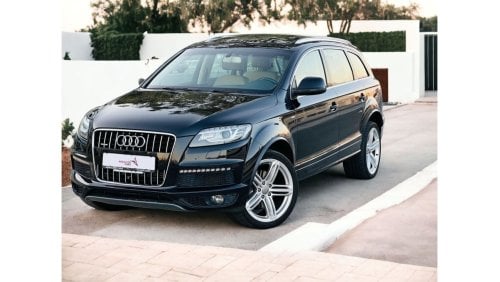 Audi Q7 45 TFSI quattro S-Line Luxury AED 1,240 PM | AUDI Q7 3.0 V6 | S-LINE | FULL OPTION | GCC | 0% DOWNPA