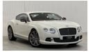 بنتلي كونتيننتال جي تي 2014 Bentley Continental GT Speed W12, Service History, Very Low Kms, GCC